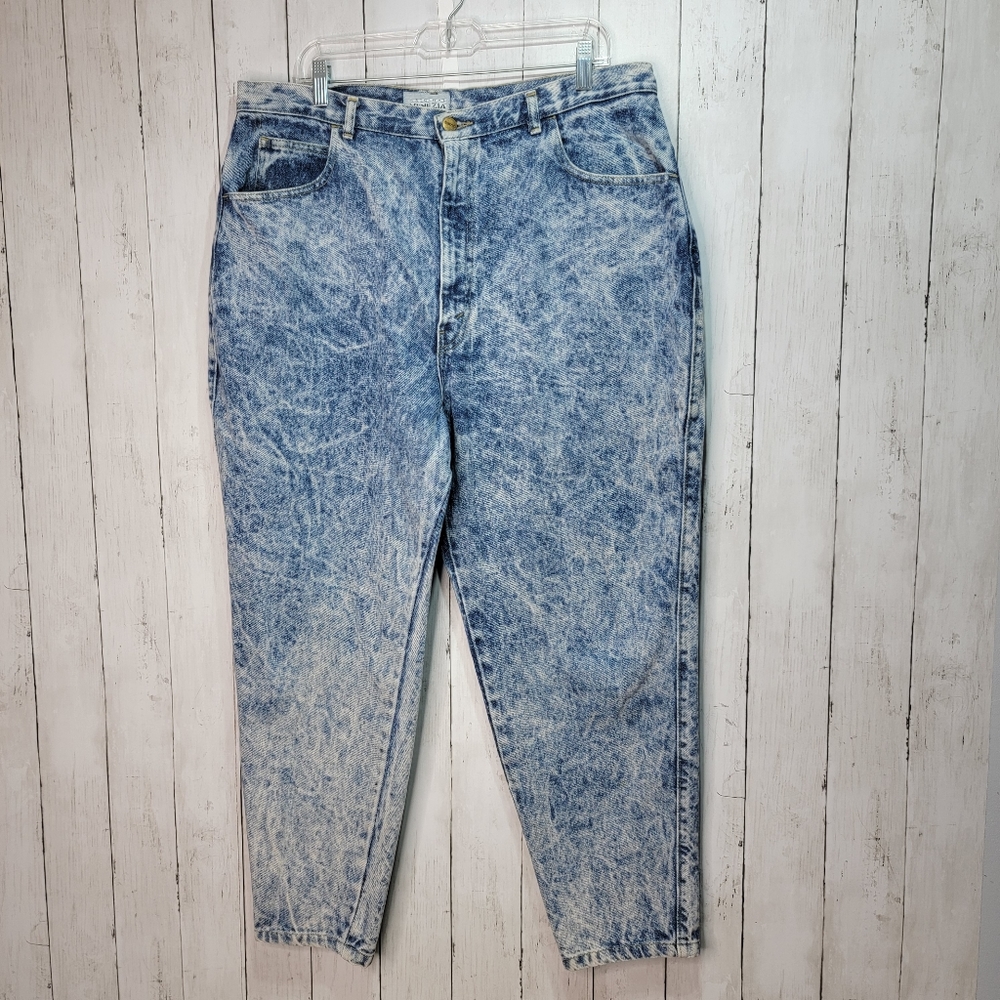Vintage Venezia Sportswear Women's High Waist Acid Wash Mom Jeans Size 22.